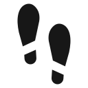 Icon zwei Schuhabdrücke